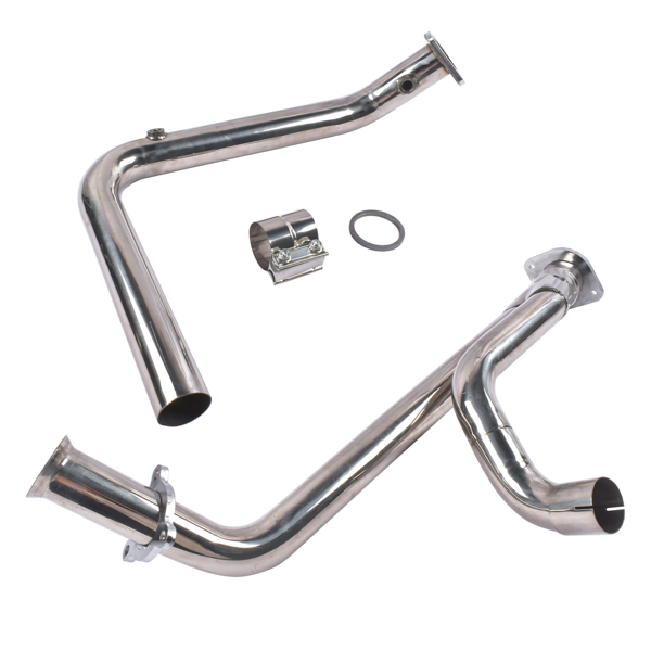 排气套件 Stainless Exhaust Y-Pipe Fit for Chevy GMC 2WD 4WD Avalanche Sierra Yukon Silverado Suburban Tahoe Trailblazer 1999-2006 GM641242-3