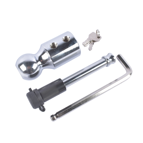 拖车挂接装置 Adjustable 6" Drop/Rise Trailer Hitch Fits 2.5" Receiver Replaceable Tri Balls-7