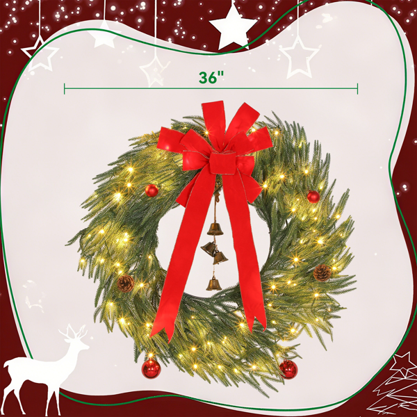 圣诞花环（周末不发货）-4