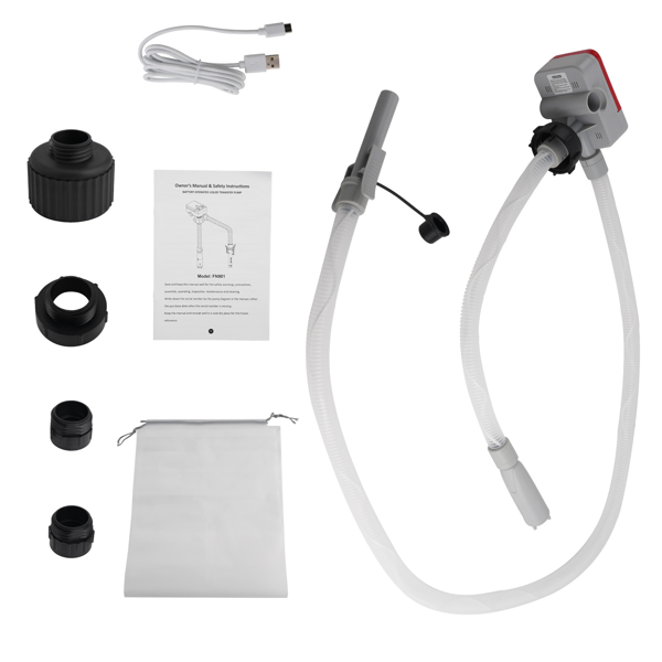 适用于TRFA01-XL 20066型泵的新型燃油输送泵，含4个适配器，流量2.4加仑/分钟-5