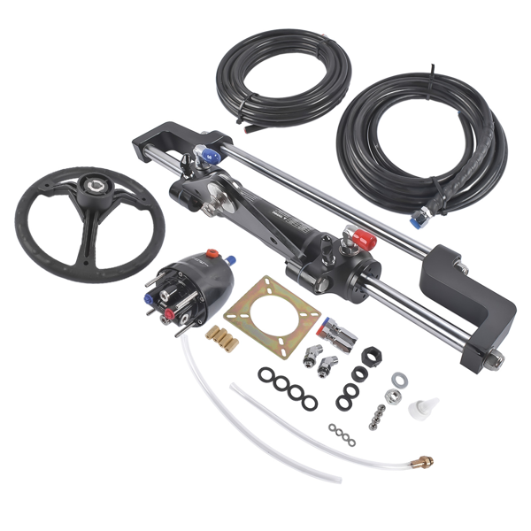 A3 液压方向舵机套件 468(KGF) Complete Marine Hydraulic Steering System w/ 2 x 22ft Hoses HO5122-4