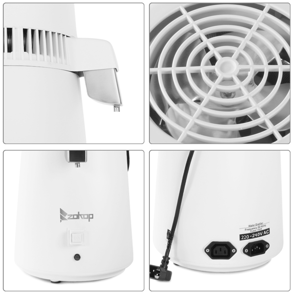 【同款编码：94286132】英规 ZB-1 4L 蒸馏水机 220V 220V,750W 新温控带塑料瓶 塑料 原色-6