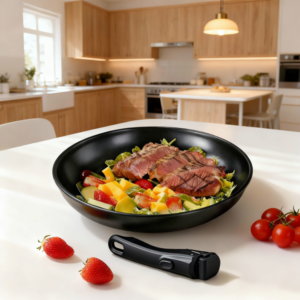 23件 七锅两盖 可拆卸手柄 烹饪锅具 黑色 铝锅套装-10