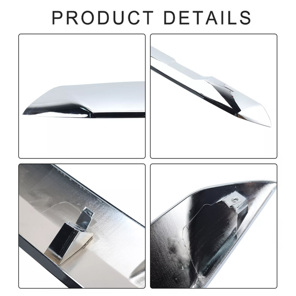 GMC Sierra 1500 2022-2024 2023前上顶部格栅模制装饰铬-7