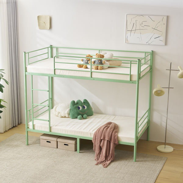 【同款编码：16810825】青色 Twin 双层圆立柱横管护栏竖直梯 铁床 美国-13