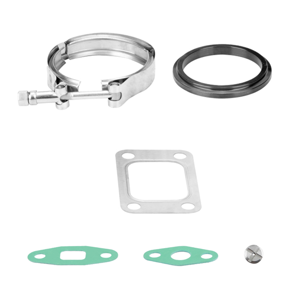 适用于T04E T3 .63涡轮增压器的涡轮增压器压缩机，420+马力，带内置废气旁通阀，V型夹扣式连接-2