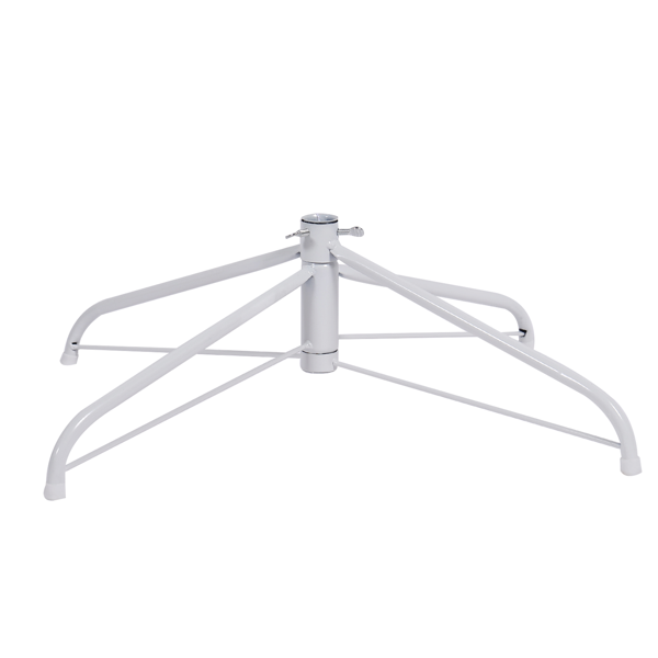 7.5ft细长人造圣诞树,1000 个树枝,阻燃PVC,三步安装,白色款-9