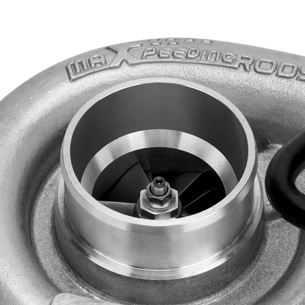 适用于T04E T3 .63涡轮增压器的涡轮增压器压缩机，420+马力，带内置废气旁通阀，V型夹扣式连接-8