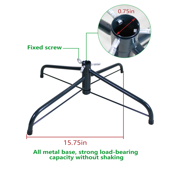 6ft人造圣诞树,754个树枝,72in 高,阻燃PVC，绿色-7
