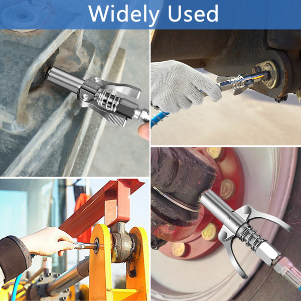 双手柄锁钳油嘴高压油脂枪耦合器+适配器套件(TK/TMEU下自提)-12