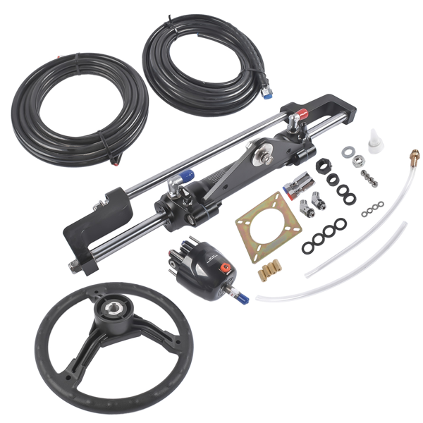 A3 液压方向舵机套件 468(KGF) Complete Marine Hydraulic Steering System w/ 2 x 22ft Hoses HO5122-8