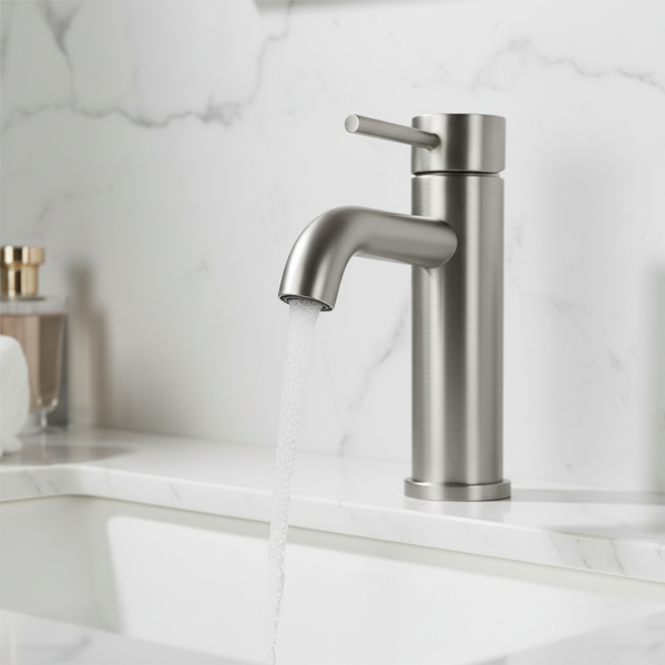 单柄浴室水龙头卫生间水龙头不锈钢单孔T10，拉丝镍【周末不发货，TK/TEMU订单仅支持自提】-5