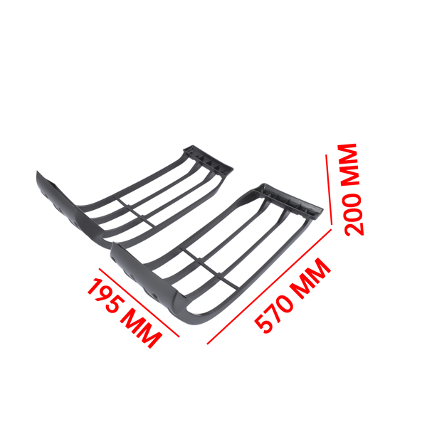 大灯护罩 Pair Front Headlamp Light Guard Set STC53193 Replacement for Land Rover Discovery 2 2003-2004-8