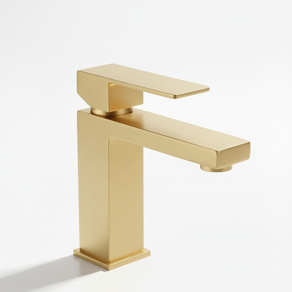 单柄浴室水龙头卫生间水龙头不锈钢单孔-T20，拉丝金【周末不发货，TK/TEMU订单仅支持自提】-1