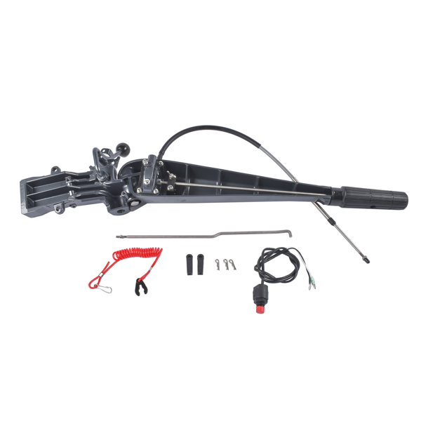 转向手柄 Steering Control Tiller Handle with Key/Switch Fit For Yamaha Outboard Motor 75-90HP 2 Stroke 85HP 2T 688 85AET Parsun T85 / T90 2 Stroke 3 Cylinders Engine 692-W0084-11-8D-3