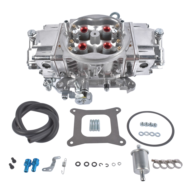 化油器 Mechanical Secondary Carburetor 4-Barrel Silver Fit for BR-67202 950 CFM Aluminum-7