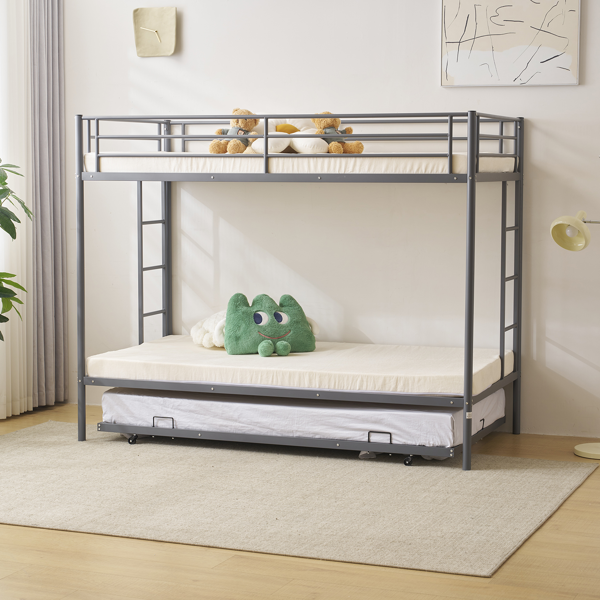 【同款编码：88733738】灰色 Twin&Daybed 双层上下床 铁床 美国 单独Daybed-2