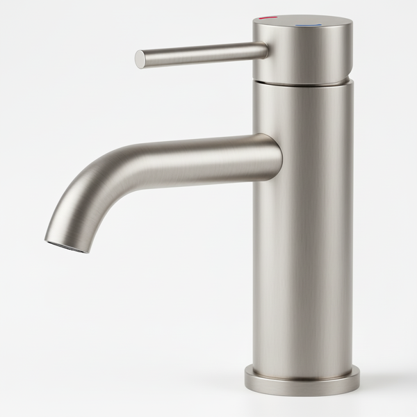 单柄浴室水龙头卫生间水龙头不锈钢单孔T10，拉丝镍【周末不发货，TK/TEMU订单仅支持自提】-1