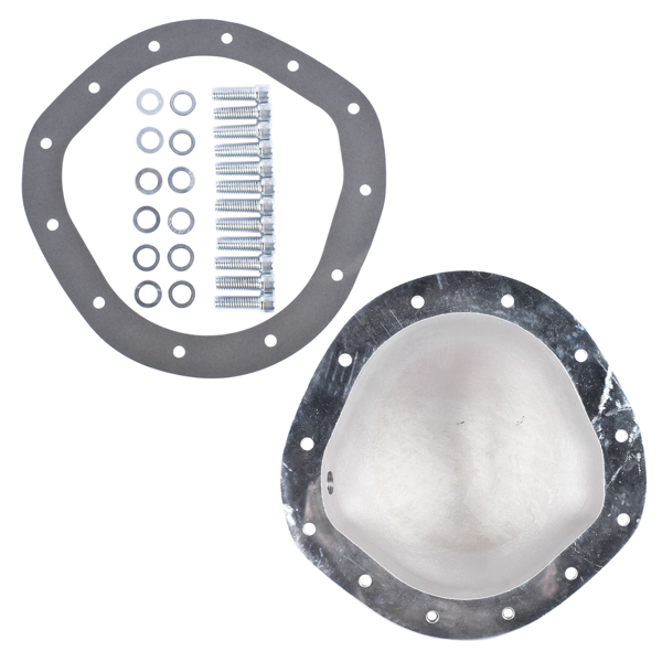 差速器盖 Rear Differential Rear End Cover Fits for Chevy GMC 8.75" RG 12 Bolt Black Cast Aluminum-3