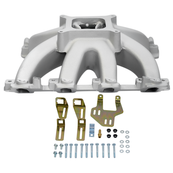 进气歧管 Intake Manifold 28095 EFI Single Plane Aluminum Fit for Chevy GM Gen III LS LS1/LS2-3
