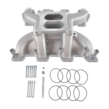 进气歧管 Dual Plane Carbureted Intake Manifold Fit for GM LS Gen III/IV LS1 LS2 LS6 Chevrolet Corvette 5.7 6.0L 300-130