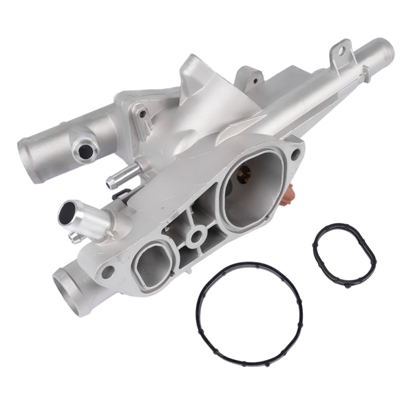 节温器总成 Upgrade Thermostat Housing Assembly Fit for Hyundai Sonata Santa Fe Tucson 2010-2015 Kia Optima Sorento 2011-2015 Sportage 2011-2016 2.4L 25600-2G500 902-5128-6