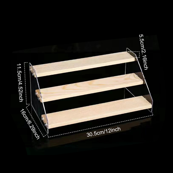 手办阶梯式列架展示架 三层30厘米（tk/temu下自提）-1
