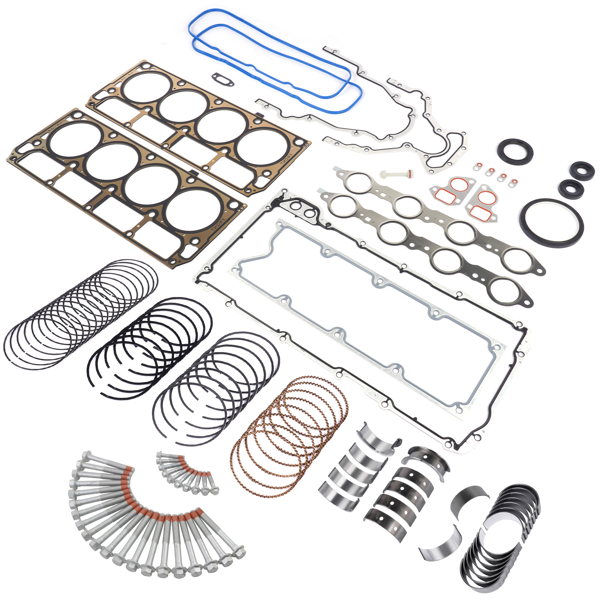 发动机大修包 Engine Rebuild Re-Ring Kit Gasket Bolt Fit for GM Chevy Gen III LS1 LS6 LQ4 LQ9 4.8L 5.3L 5.7L 6.0L Silverado GMC Sierra 1500 2500 3500 12558178 ES72220 17800568-3