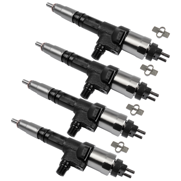 喷油器 Set of 4 Common Rail Fuel Injectors Fits for Kubota V3800 V3800T 3.8L 1J50053052-3