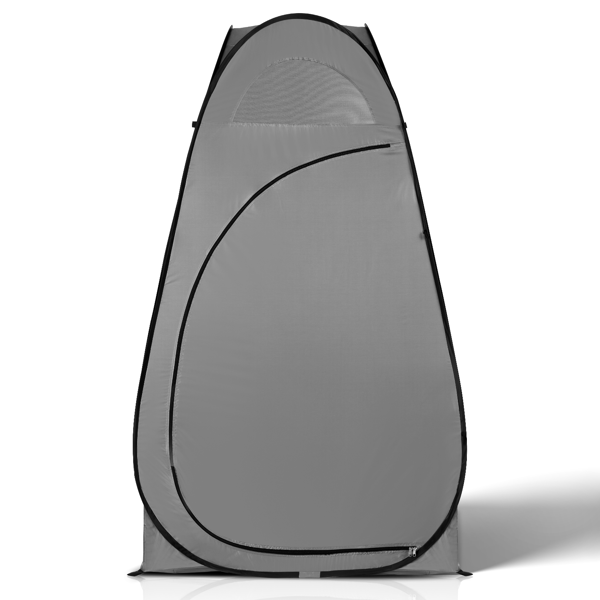 单人 深灰色 便携 更衣帐篷 钢丝 银胶布 110*110*190cm-4