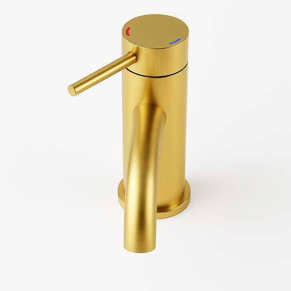 单柄浴室水龙头卫生间水龙头不锈钢单孔T10，拉丝金【周末不发货，TK/TEMU订单仅支持自提】-5