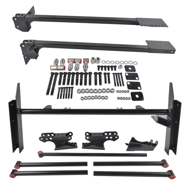 连杆 Rear Parallel 4-Link Kit Subframe Connectors Fit for Chevrolet Chevy II Nova 1962-1967-5