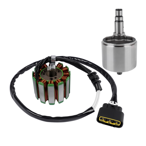 定子线圈和飞轮 Magneto Stator Flywheel Rotor Fit for Yamaha YZF R1 2D1-81410-10-00 2SH-81450-00-00-3