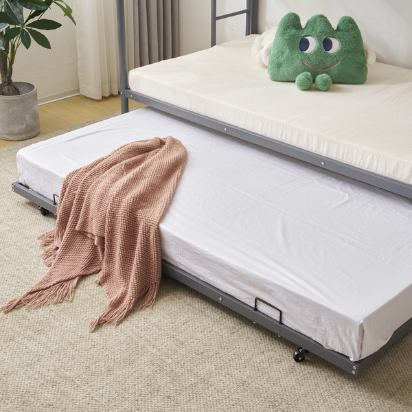 【同款编码：88733738】灰色 Twin&Daybed 双层上下床 铁床 美国 单独Daybed-8