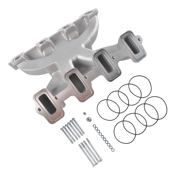 进气歧管 Dual Plane Carbureted Intake Manifold Fit for GM LS Gen III/IV LS1 LS2 LS6 Chevrolet Corvette 5.7 6.0L 300-130-6