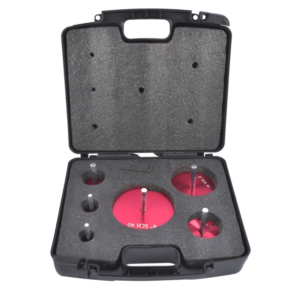 管道铰刀 04529 PPRK6 Plastic Pipe Fitting Reamer 6 Piece Kit Fit for Standard 1/2" Drills PPR75 PPR100 PPR150 PPR200 PPR300 PPR400-1