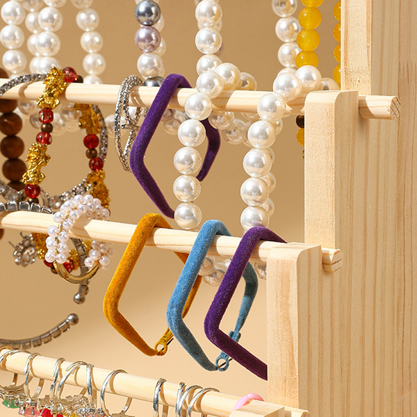 实木首饰收纳挂架手链手串展示架 四层 （tk/temu下自提）-7