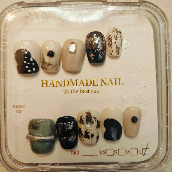 10片装高端法式纯正性感手工假指甲（Tiktok/Temu仅支持自提）-1