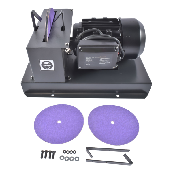 磨刀机 Lawn Mower Blade Sharpener 1HP 750W with 9 Inch Grinding Wheel Fit for Gator Blades-2