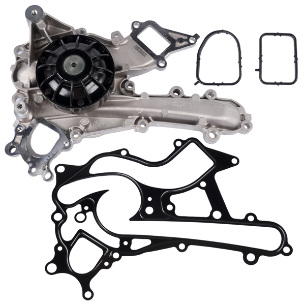水泵 Engine Water Pump with Gasket Fits for Mercedes-Benz SL S GL GLE GLC GLS E C CLS ML V6 3.0L 2015-2020 2762000801 A2762000801-3