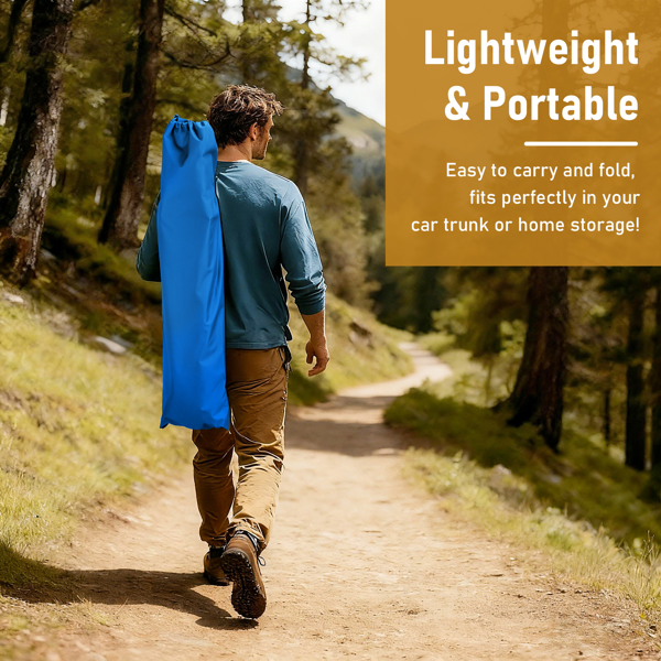 75in 蓝色 户外行军床 铝床面支架 铁交叉脚  长方形 125kg-11