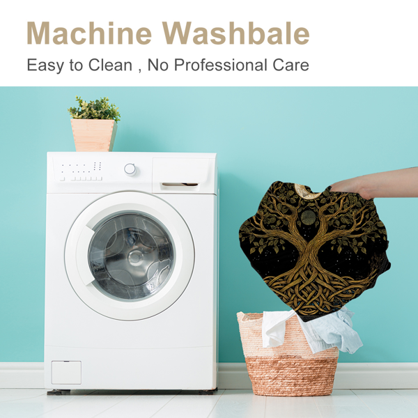 自产组合（床笠+枕套三件套侧边印花）月神树 美国中号（temu仅可自提）-8