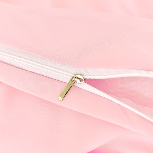 粉色大码被套套装，可爱小清新温馨男生女生卧室酒店使用，超细纤维透气柔软优质高品质，波西米亚风格，单人双人被套，圣诞节礼物-3