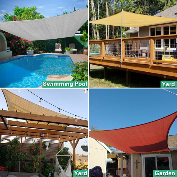 13'X20' 摩卡色HDPE遮阳帆-7