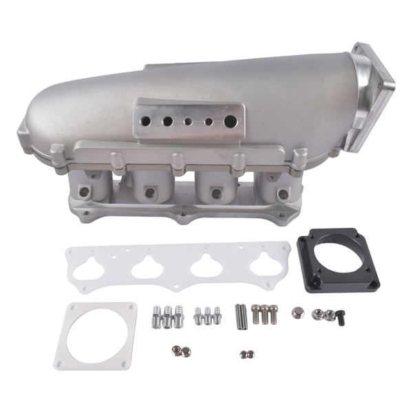 进气歧管 Silver Ultra Race Intake Manifold Kit Replacement for Honda Civic Si 2002-2005, Acura RSX Base/TypeS TSX 2.0L K20A2 K-Series-1