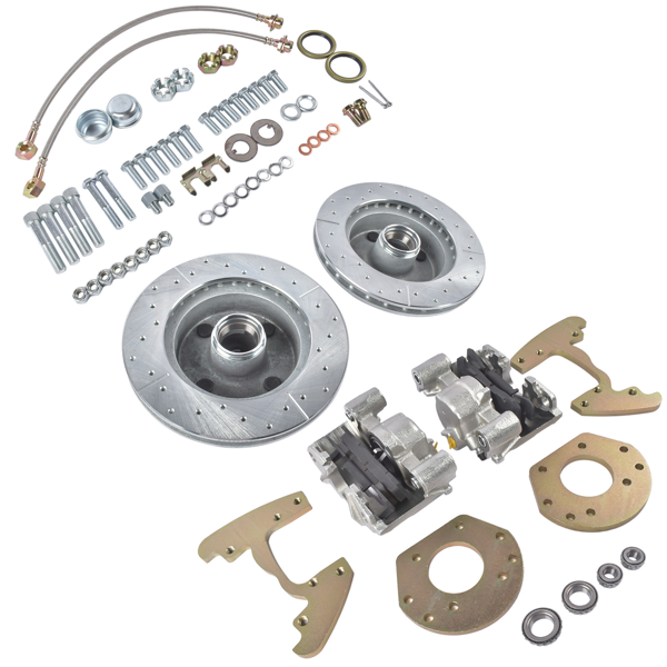 刹车盘套装 Front Disc Brake Changeover Replacement for Ford Falcon 1960-1965 4 Lug 6 Cylinder Spindle-8