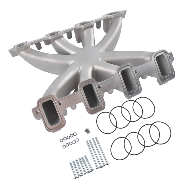进气歧管 Stain Aluminum Single Plane Mid-Rise Intake Manifold Fits for GM LS Gen III / IV LS3/L92 300-131-5