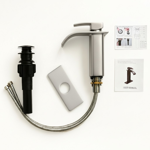 单柄浴室水龙头厕所水龙头不锈钢单孔TP，拉丝镍【周末不发货，TK/TEMU订单仅支持自提】-10