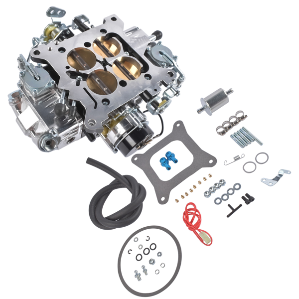 化油器 BR-67212 Street Carburetor Mechanical Secondary 650CFM Aluminum Gasoline 4Barrel Square Bore Black-2