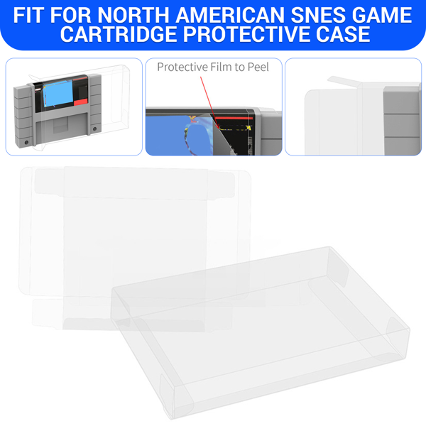 SNES游戏卡保护盒 SNES Cartridge Protector【适用于美版SNES 游戏卡】5个（tk/temu下自提）（周末不发货）-7